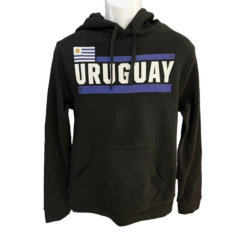 Fanatics men's S Uruguay national team #3 Rodrigo black Pullover Hoodie NWT